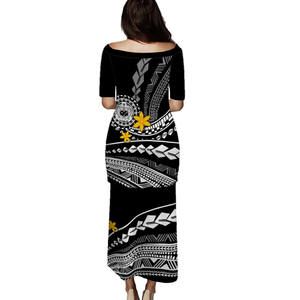 Самоа пулетаси Oem, оптовая продажа, флаг Самоа с печатью, цветы Teuilia, традиционные узоры большого размера, платье с логотипом на заказ, элегантная юбка - Product Image 4