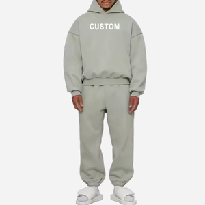 Hoodie Oversize Épais <span class=keywords><strong>Homme</strong></span> en Molleton Coton 500gsm Lourd Personnalisable avec Logo, Épaules Tombantes en French Terry - Product Image 4