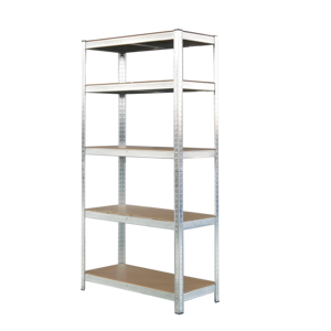 Nhiệm vụ nặng nề boltless cốt thép Khung kệ 5-lớp tầng hầm lưu trữ 875 kg tải trọng 180x90x40 cm kim loại - Product Image 1