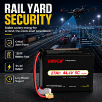 Baterai Drone VIWIPOW Kustomisasi Arus Tinggi Semi-Solid State 27000mah 44.4V 5C Lithium Ion Paket Baterai Drone Pengiriman Cepat