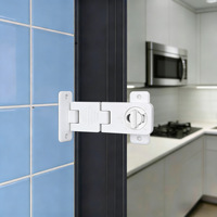 Nouvelle serrure de sécurité multifonctionnelle pour enfants, loquet de porte de tiroir, verrou de sécurité pour bébé sans perçage