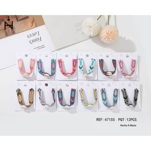 Braccialetto Intrecciato con Conchiglie PULSERA 12 Pezzi Fatto a Mano - Product Image 1