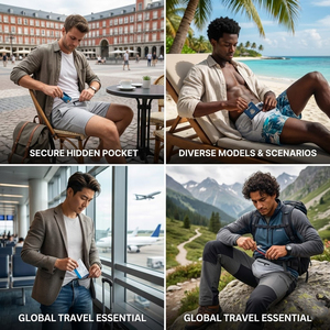 Hygieia Diebstahlsichere Reiseunterwäsche Herren Sichere Boxershorts mit Doppelten Versteckten Taschen Alternative für Weltweites Reisen - Product Image 3