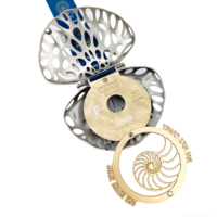 Medalla Personalizada de Robot Transformer, Diseño Mecha, Aleación de Zinc, Baño de Oro, Articulaciones Móviles, Souvenir Portátil para Deportes y Juegos
