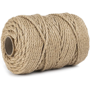3mm Thick Black Natural Jute <strong>Twine</strong>, Garden <strong>Twine</strong> Heavy Duty Industrial Packing Materials <strong>String</strong> Wrapping - Product Image 1