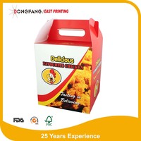 Seau de poulet frit en papier, pour conception coréenne, nouveauté