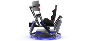 Machine de jeu de course réaliste 6DOF à 3 écrans avec plateforme de mouvement à châssis en aluminium - Product Image 3