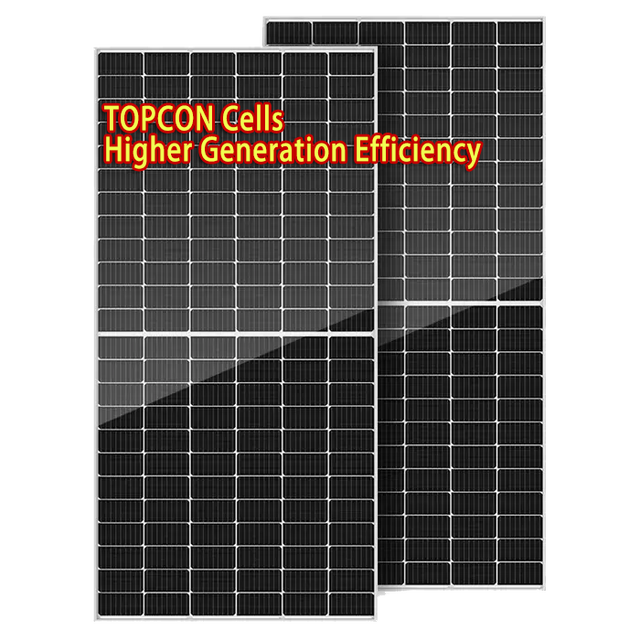 Hot Selling Black 400W-700W Half Cell PV Module Factory Price BIPV & HJT Mono Solar Panel