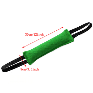 ของเล่นแท่งฝึกกัดสำหรับสัตว์เลี้ยง ทำจากผ้าลินิน ทนทานต่อการฉีกขาด มีหูจับสองด้าน สำหรับสุนัข ขายส่ง - Product Image 4