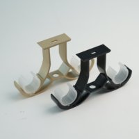 Tringles à rideaux en aluminium, système de rail simple avec support de fixation double au plafond pour hôtels, villas, vente en gros, OEM