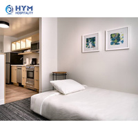 TownePlace Suites by Marroitt Meubles de chambre à coucher d'hôtel en bois moderne avec lit simple
