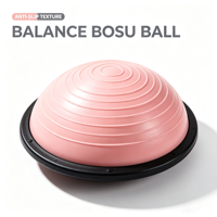 Tapis de yoga, demi-ballon d'équilibre en PVC, ballon d'entraînement Pilates pour la maison et la salle de sport, vente en gros, OEM, personnalisation en usine