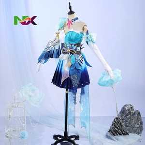 Disfraz de <span class=keywords><strong>Cosplay</strong></span> de Naraka Bladepoint, <span class=keywords><strong>Hu</strong></span> <span class=keywords><strong>Tao</strong></span>, Linterna Azul, Atuendo de Juego de Anime Antiguo para Mujer, G5508 - Product Image 2