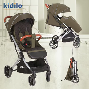 Nuevo 2025 <span class=keywords><strong>Carro</strong></span> de bebé plegable de acero inoxidable ligero Kidilo cochecito de bebé recién nacido cochecito de viaje compacto con <span class=keywords><strong>maleta</strong></span> - Product Image 5