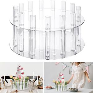 Étagère de rangement en acrylique faite à la main avec support de présentation de gâteaux surélevé pour bureau - Product Image 1