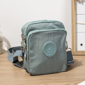 Crossbody Bag <b>Small</b> Women's Phone Coin Bag Light Blue Water Resistant Zipper Closure Everyday Casual Shoulder Bag - Product Image 1