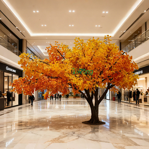 Árbol de <span class=keywords><strong>ginkgo</strong></span> artificial personalizado realista de bajo mantenimiento para el hogar/Hotel/jardín perfecto para mayoristas de diseñadores de interiores - Product Image 1