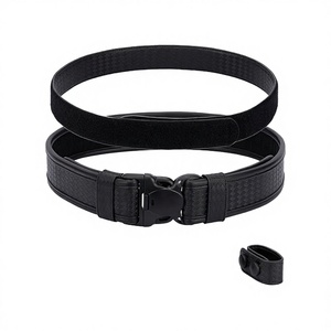Ceinture en cuir de haute qualité pour homme, personnalisable par le fabricant, avec boucle carrée à verrouillage automatique tressée, respirante, pour tenue formelle ou décontractée, avec logo personnalisé - Product Image 2