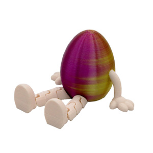 Modello di Uovo di Coniglio Stampato in 3D Linda, Giocattolo Pasquale per Bambini, Divertente <span class=keywords><strong>e</strong></span> Flessibile, <span class=keywords><strong>Angelo</strong></span> <span class=keywords><strong>e</strong></span> <span class=keywords><strong>Diavolo</strong></span> in Cristallo, Giocattolo Uovo di Pasqua Stampato in 3D - Product Image 5