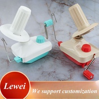 Kit de couture domestique, mini enrouleur manuel en plastique pour pelotes de laine