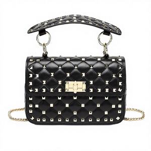 Bolso Bandolera de Piel de Cordero Genuina de Alta Gama para Mujer, Acolchado, Impermeable, con una Sola Correa - Product Image 1