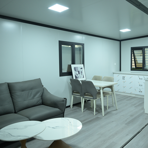 Casa Contenedor Modular Prefabricada de Lujo de 40 y 20 Pies, Expandible, con Panel Sándwich de Acero Ligero, Energía Verde, Hogar Portátil - Product Image 4
