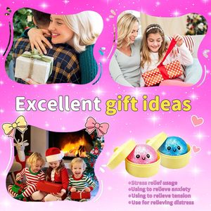 Glitter Dumpling <b>Squishy</b>, 2026 Upgrade Dumling Mystery Box, Colorful Dumplings Stress Balls Fidget Squeeze Toy for Birthday Gift - Product Image 6