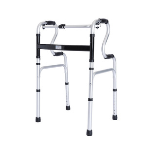 Aluminum Alloy <b>Walker</b> With Wheels Height Adjustable <b>Folding</b> For Elderly And Disabled Lightweight Anti Slip Support - Product Image 2