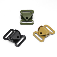 Boucle de serrage tactique en aluminium de qualité supérieure 50x38mm pour sangles, réglable, pour sacs, avec visée laser de sécurité