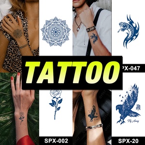 Stiker tato sementara kedap air, tahan lama 2 minggu, stiker tato jus, stiker tato sementara, Matte, tato palsu Semi permanen - Product Image 1
