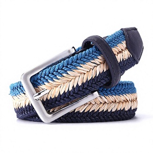 <span class=keywords><strong>Ceinture</strong></span> en toile <span class=keywords><strong>tressée</strong></span> décontractée pour <span class=keywords><strong>homme</strong></span> et femme avec boucle en alliage à motif d'arête de poisson - Product Image 1