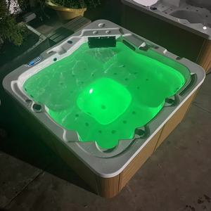 Bain à remous de luxe pour 3 personnes, sièges profonds, extérieur/intérieur, <span class=keywords><strong>jacuzzi</strong></span>, baignoire à remous, massage, acrylique blanc, <span class=keywords><strong>spa</strong></span> pour appartement, hôtel - Product Image 2