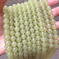 Qingshui Hetian Jade Perles Clair Eau Vert Lâche Semi-Fini pour DIY Bracelet Collier Accessoires Perles De Pierre