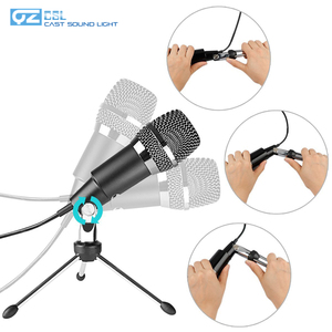 Microphone à condensateur avec trépied, avec USB, pour enregistrement, microphone de jeu, podcast - Product Image 2