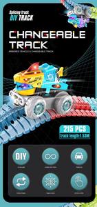 Juego <span class=keywords><strong>de</strong></span> Juguetes <span class=keywords><strong>de</strong></span> Carreras <span class=keywords><strong>de</strong></span> Autos <span class=keywords><strong>con</strong></span> <span class=keywords><strong>Pista</strong></span> Intercambiable DIY - Auto <span class=keywords><strong>de</strong></span> Carreras <span class=keywords><strong>con</strong></span> Luces <span class=keywords><strong>de</strong></span> Colores y Ventosas Flexibles <span class=keywords><strong>con</strong></span> Múltiples Pistas para Niños - Product Image 3