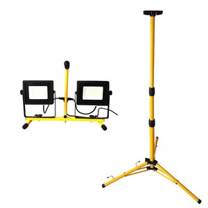 100w 10000 Lumen Dual Head Weather Resistant <b>LED</b> Work <b>Lights</b> With Adjustable Telescoping Tripod Stand Work <b>Lights</b> - Product Image 5