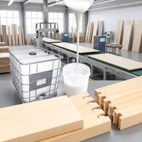 Colle à bois PVA haute résistance populaire à base d'eau pour la fabrication de meubles et de placards