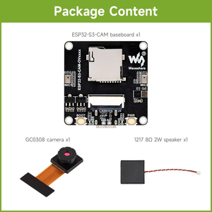 บอร์ดพัฒนากล้อง ESP32-S3 aiot โมดูลอินพุตและเอาท์พุตเสียงในตัวรองรับการเชื่อมต่อ K574แสดงผลภายนอก - Product Image 3