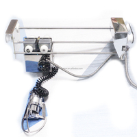 Kit DIY Mini Grue d'Arcade 30cm avec Lumières Colorées, Boutons Joystick, Monnayeur, Carte de Jeu Anglaise, Maison de Poupée Jouet pour Métal