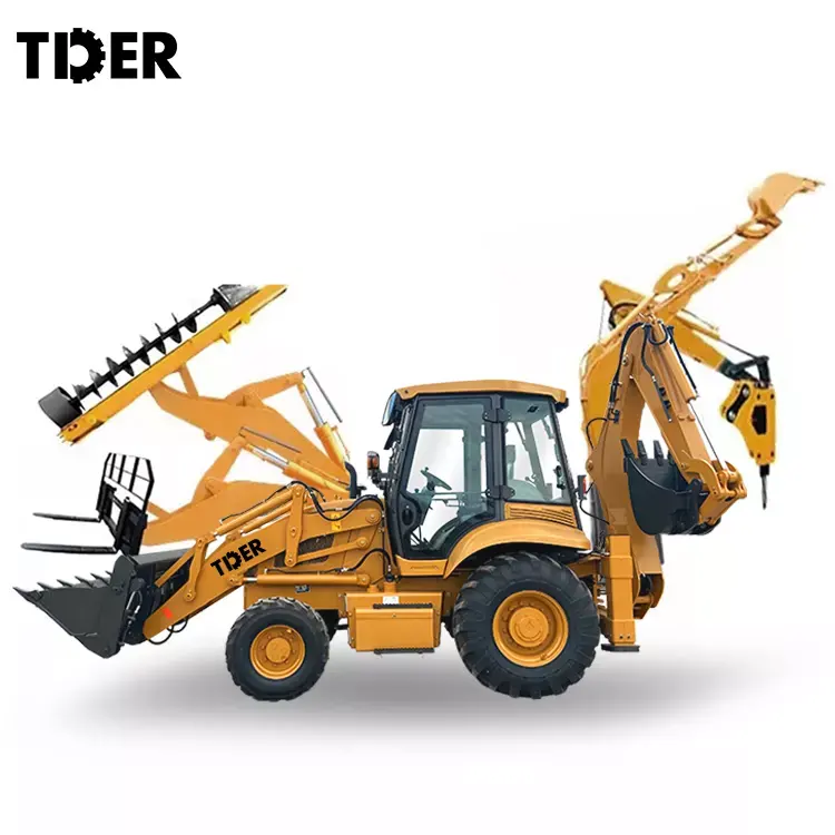 TDER 4 wheel drive construction new backhoe excavator 8 ton 10 ton 13 ton backhoe loaders for sale