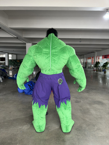 2.6m enorme enorme <span class=keywords><strong>Hulk</strong></span> <span class=keywords><strong>Costume</strong></span> da mascotte per adulti cartone animato CE gonfiabile il verde fatto a mano su misura Logo Unisex vestito animale - Product Image 4