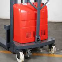Petit transpalette auto-chargeur, mini chariot élévateur semi-électrique portable, chariot élévateur manuel