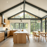 Casa Prefabricada de Lujo Moderna con Estructura de Acero Ligero y Garantía de 5 Años - Solución de Vivienda Personalizada con Soporte de Ingeniería