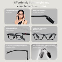 Lunettes intelligentes AR 3D INMO GO3 avec traduction hors ligne simultanée en temps réel, téléprompteur vocal, longue autonomie - Style personnalisé
