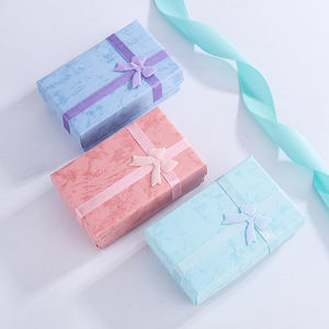 5*8cm Simple Boîte À Bijoux Creative Arc Exquis Emballage Boîte Boucles D'oreilles Collier Bijoux Boîte-Cadeau - Product Image 4