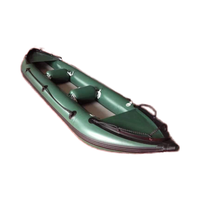 Kayak gonflable pliable et réglable JOYMAX ZM-330 de 3,3 m pour 2 personnes, canoë Dugout pour la pêche en eau de mer avec pagaies