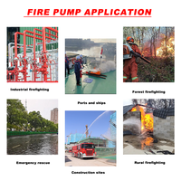 Pompe à eau de lutte contre les incendies à usage intensif, moteur diesel, pompe à double aspiration, pompe à incendie forestier avec certification UL/FM