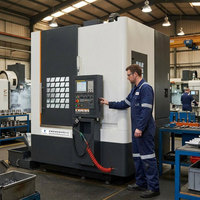 Tour CNC vertical VTC650 pour usinage de roues, machine de tournage CNC certifiée CE