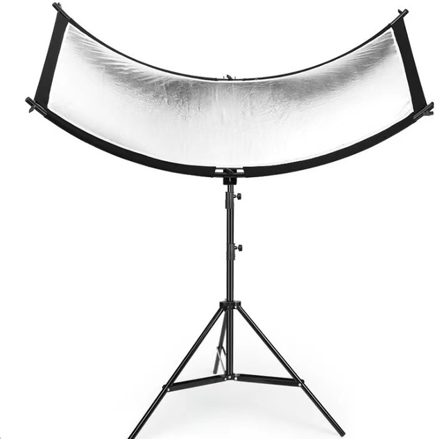 60x155cm U-type Reflector With Tripod Collapsible Photography Light Reflective Screen for Studio Multi Photo Disc Diffuers