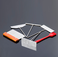 Crêpière en acier inoxydable épandeur de pâte et spatule Kit d'épandeur de pâte à crêpe en acier inoxydable outil en métal